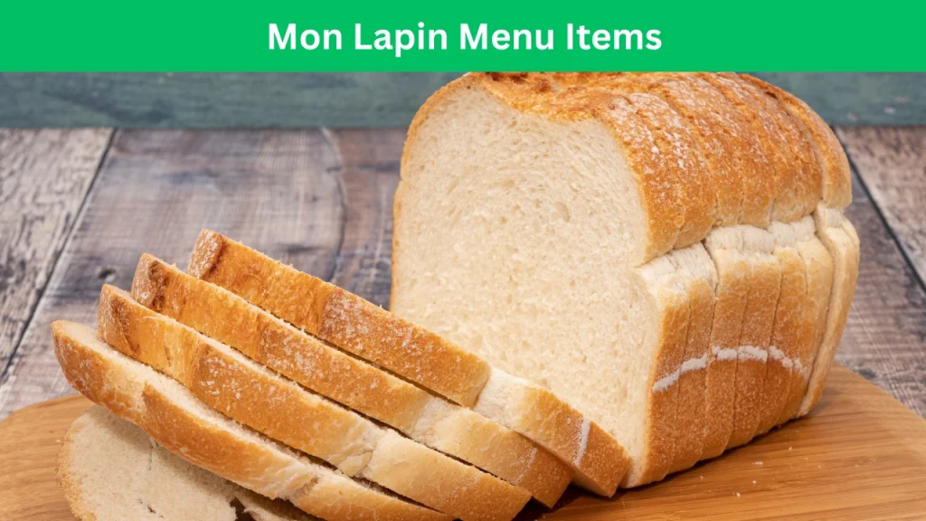 Mon Lapin Menu Items