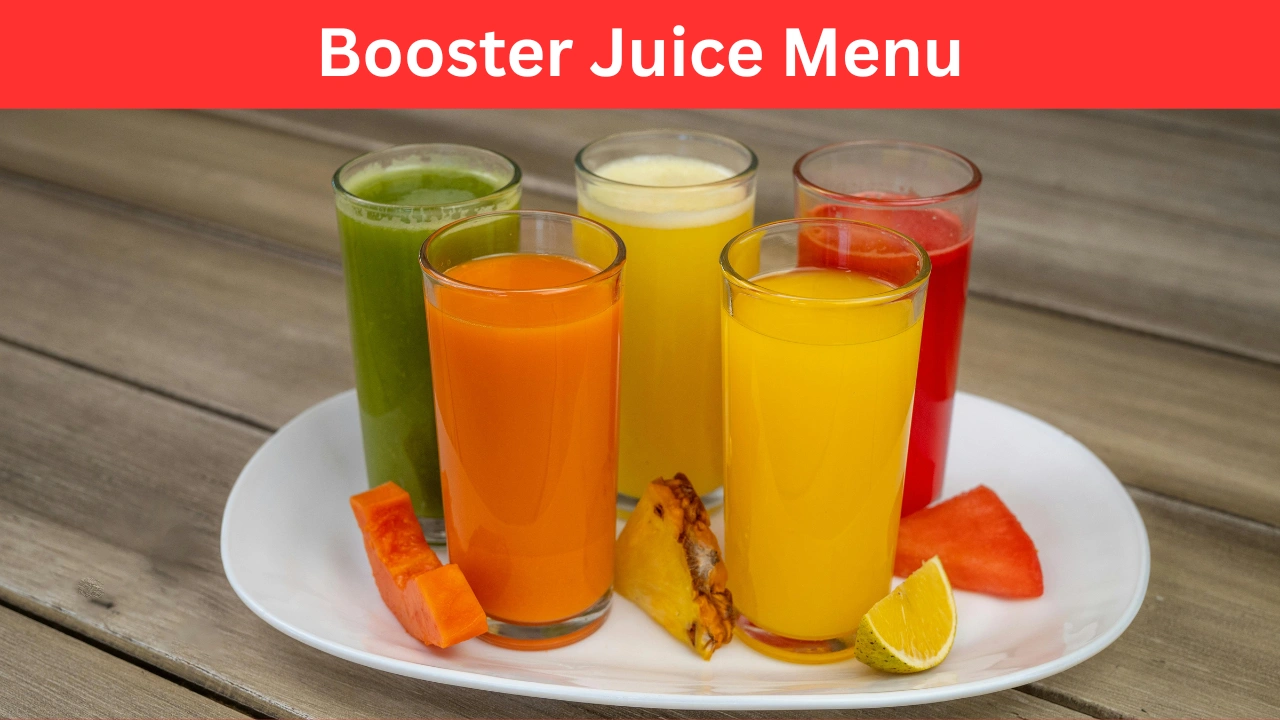 booster juice menu