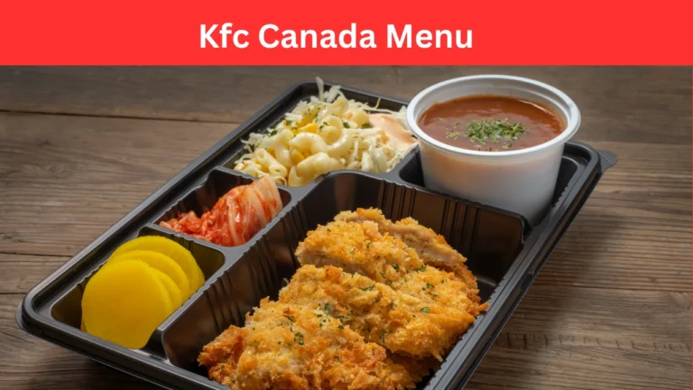 kfc canada menu
