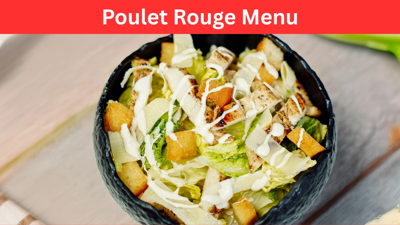 poulet rouge menu