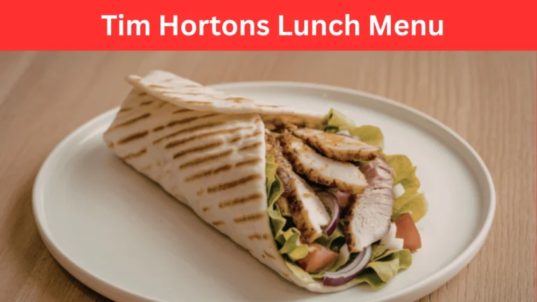 tim hortons lunch menu