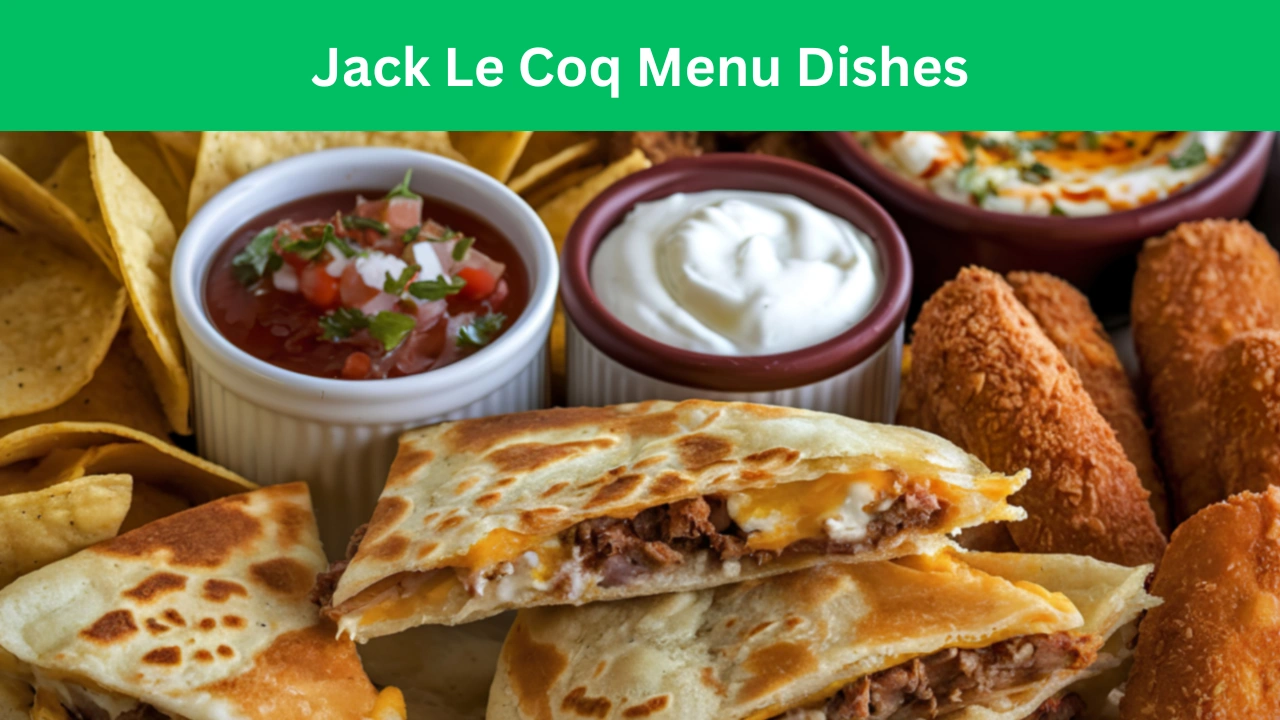 Jack Le Coq Menu Dishes