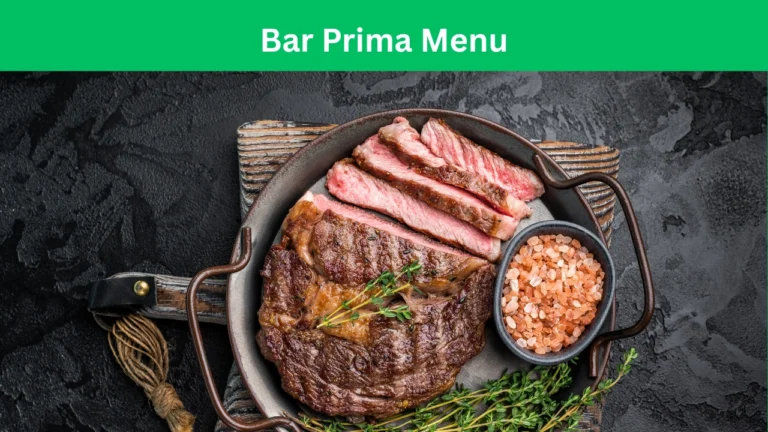 bar prima menu