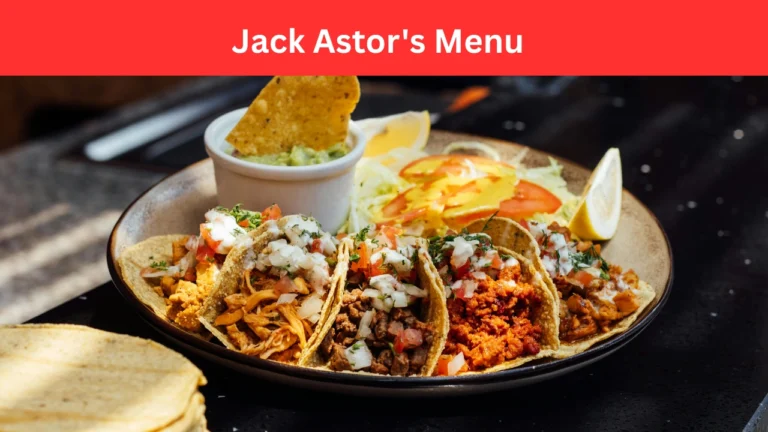 Jack Astor's Menu