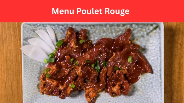 menu poulet rouge