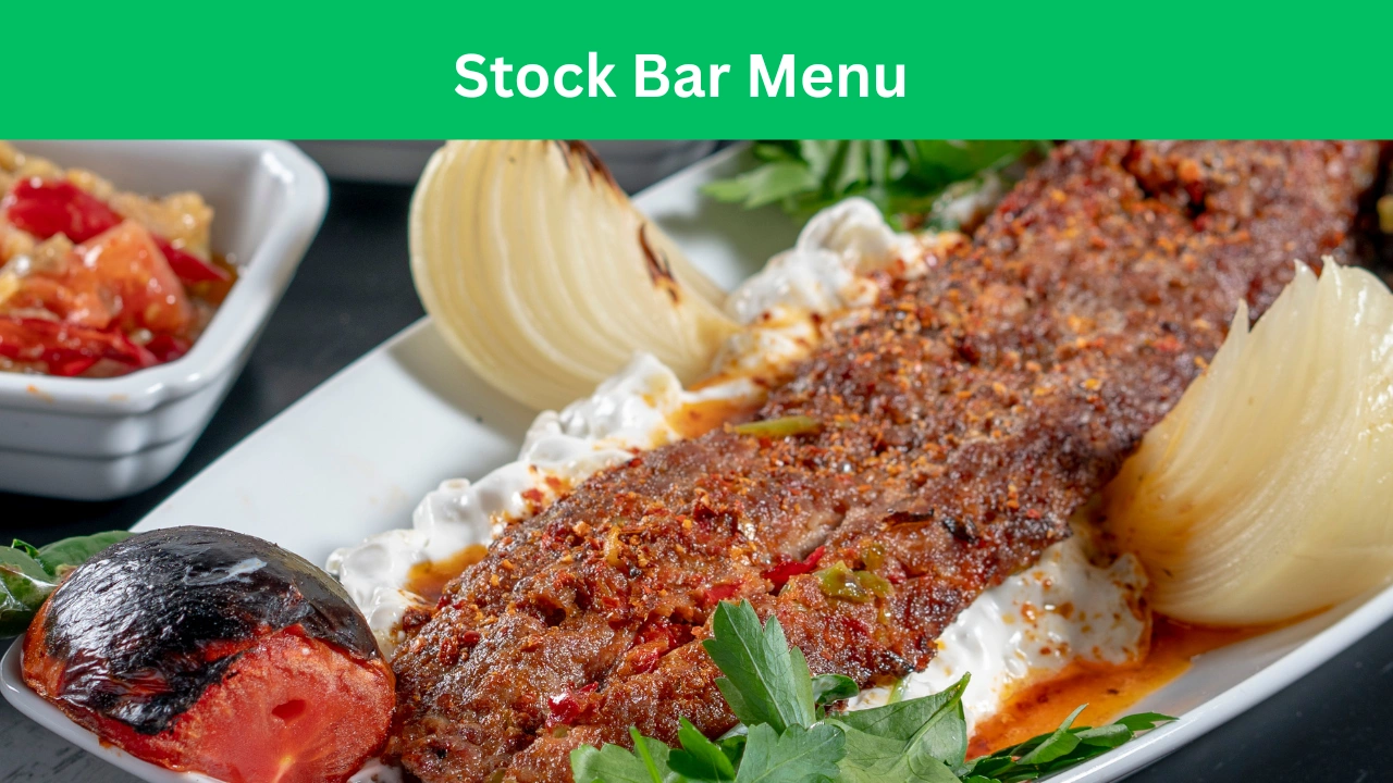 stock bar menu