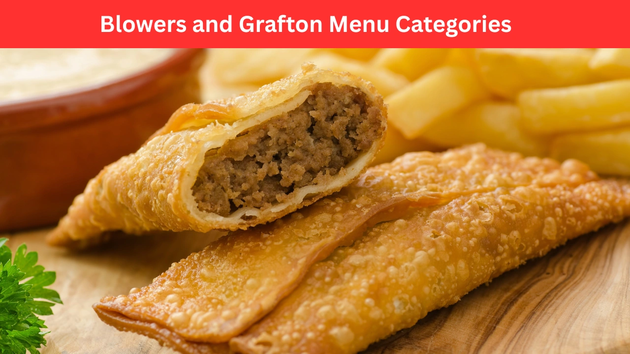 Blowers and Grafton Menu Categories