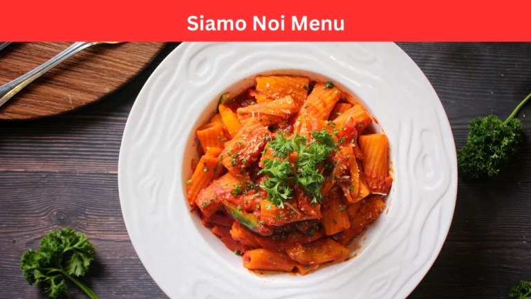 Siamo Noi menu