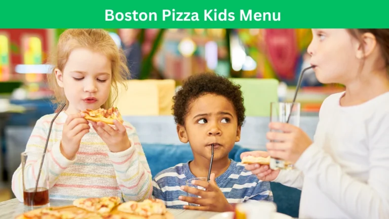 boston pizza kids menu
