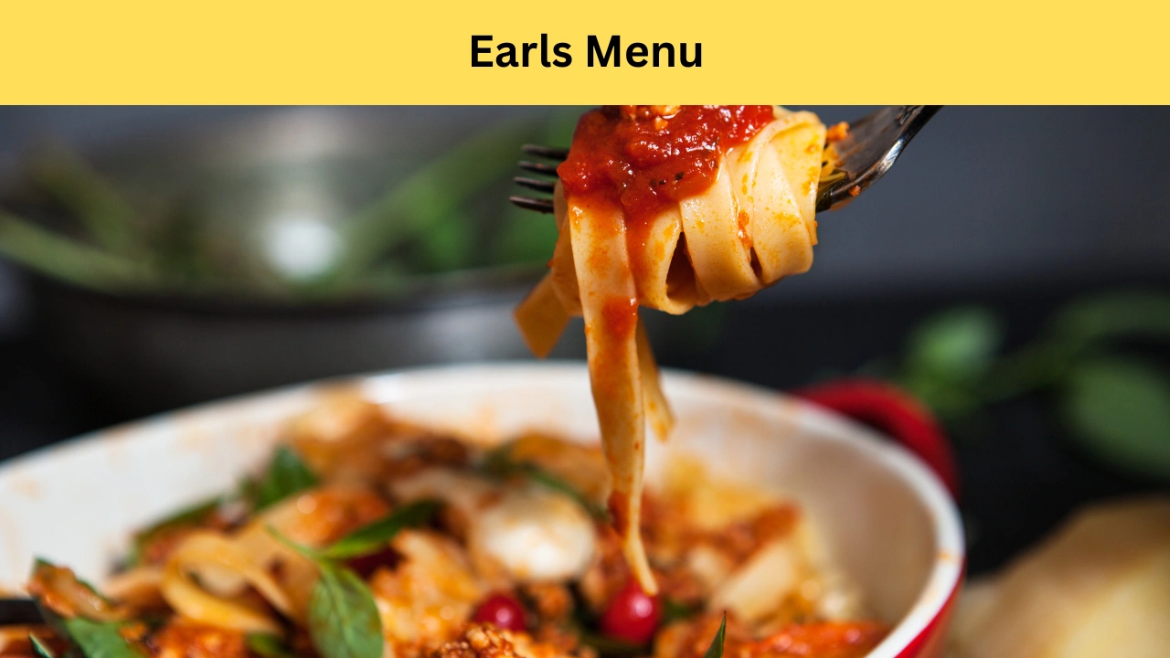 earls menu