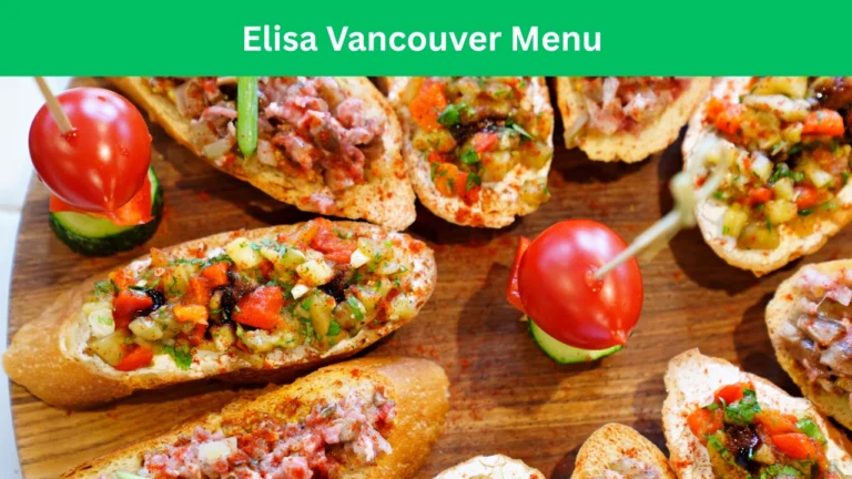 elisa vancouver menu