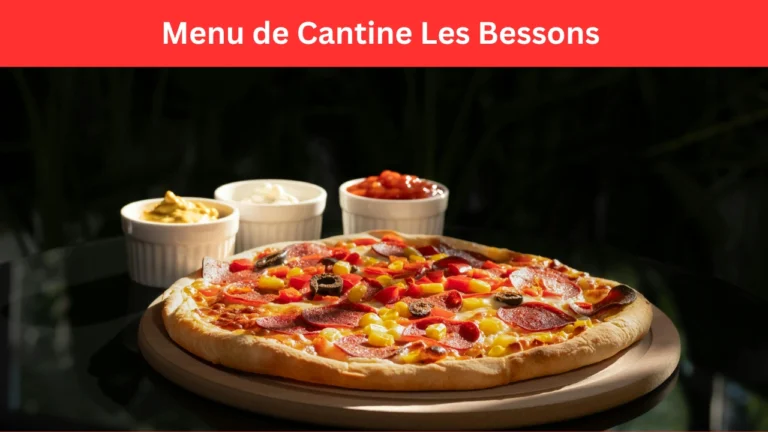 menu de cantine les bessons