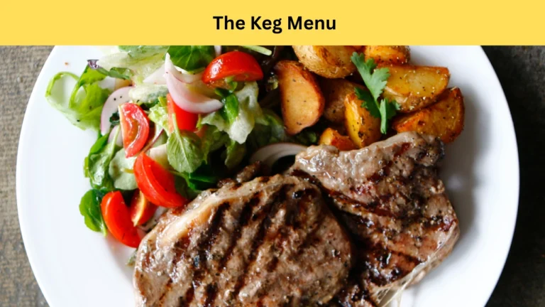 the keg menu