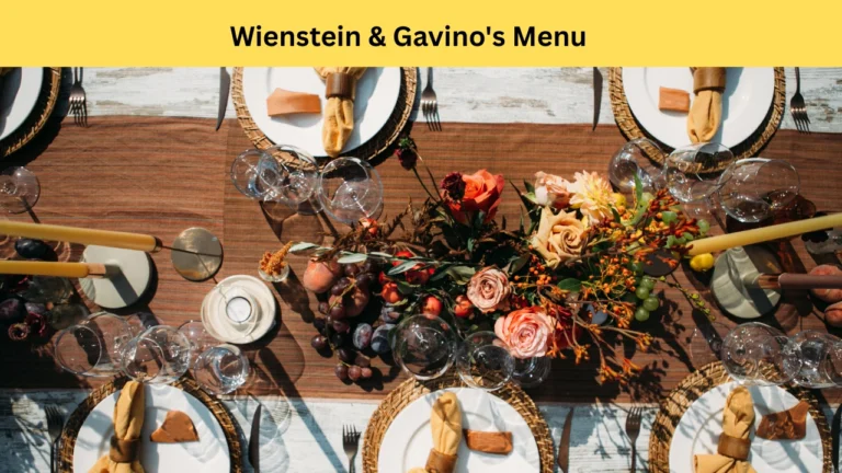 wienstein & gavino's menu