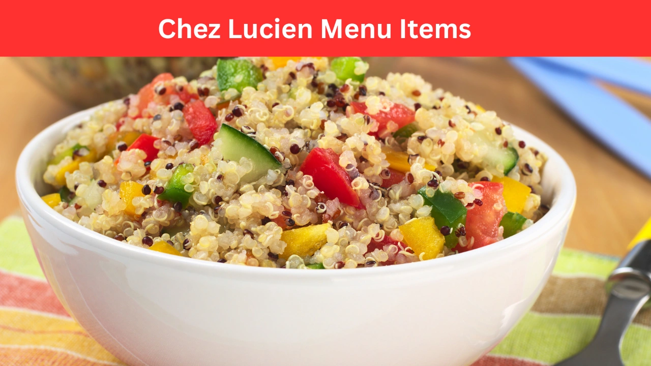 Chez Lucien Menu Items