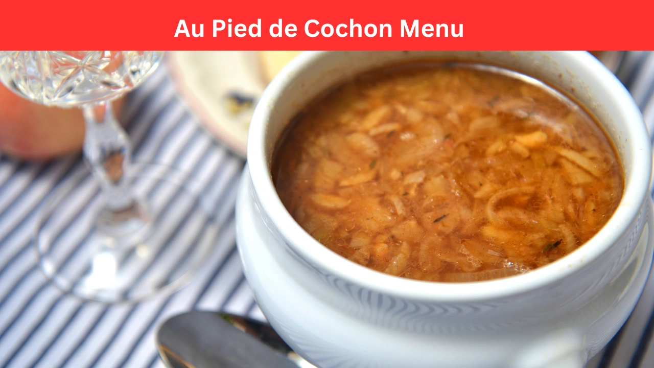 au pied de cochon menu