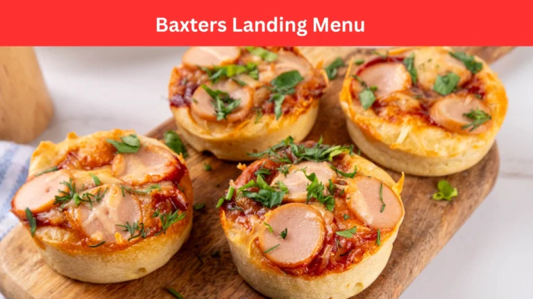 baxters landing menu