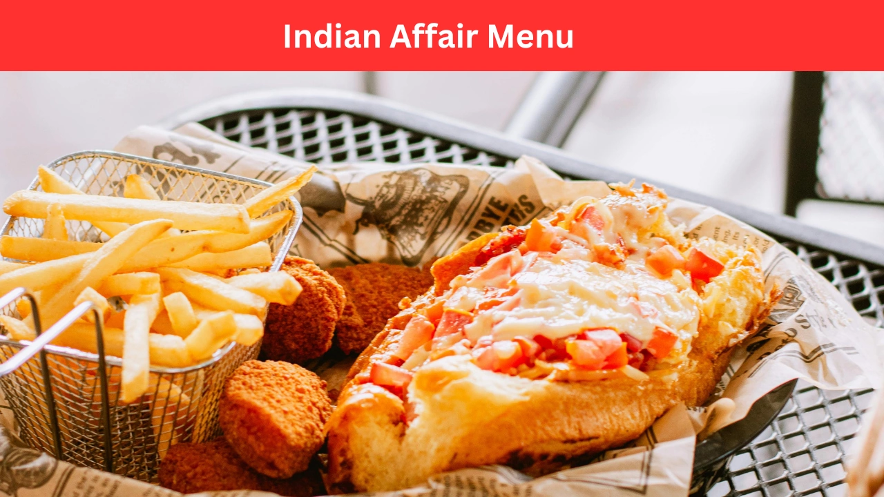 indian affair menu