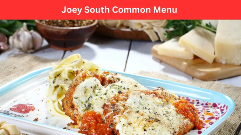 joey south common menu