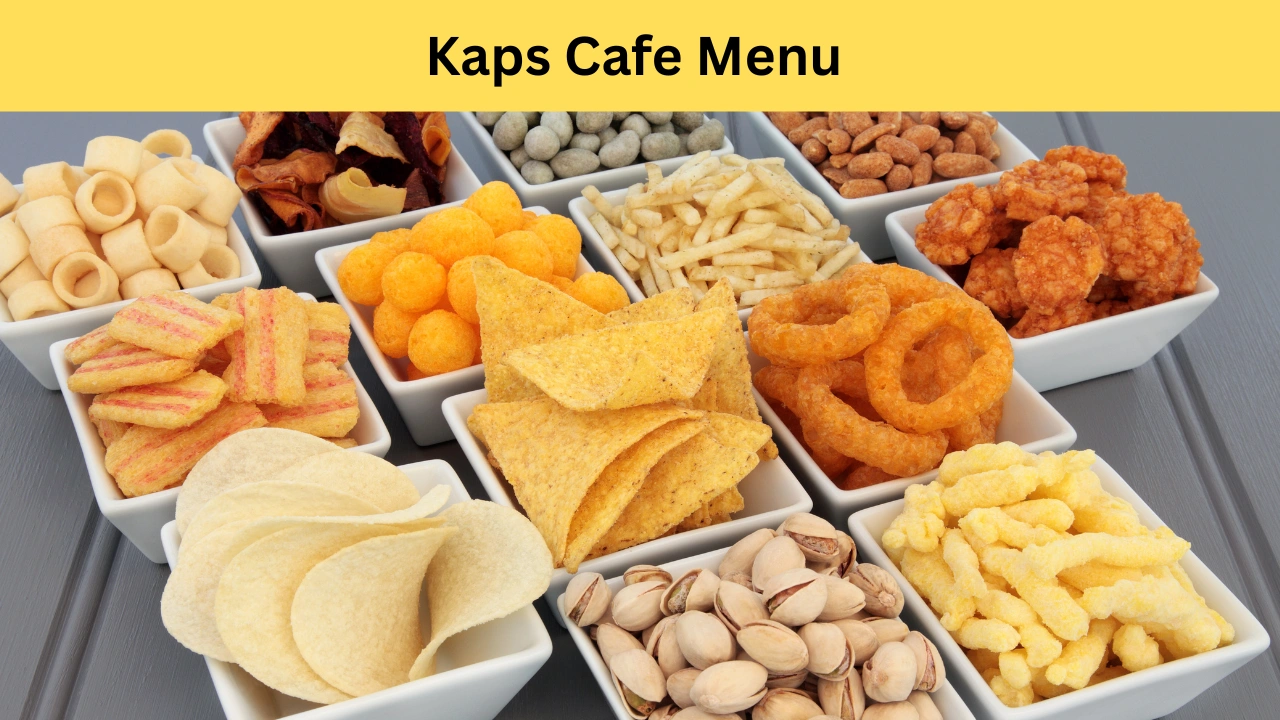 kaps cafe menu