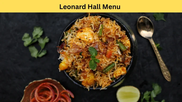 leonard hall menu