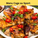 menu cage au sport