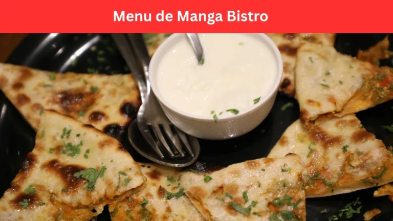 menu de manga bistro