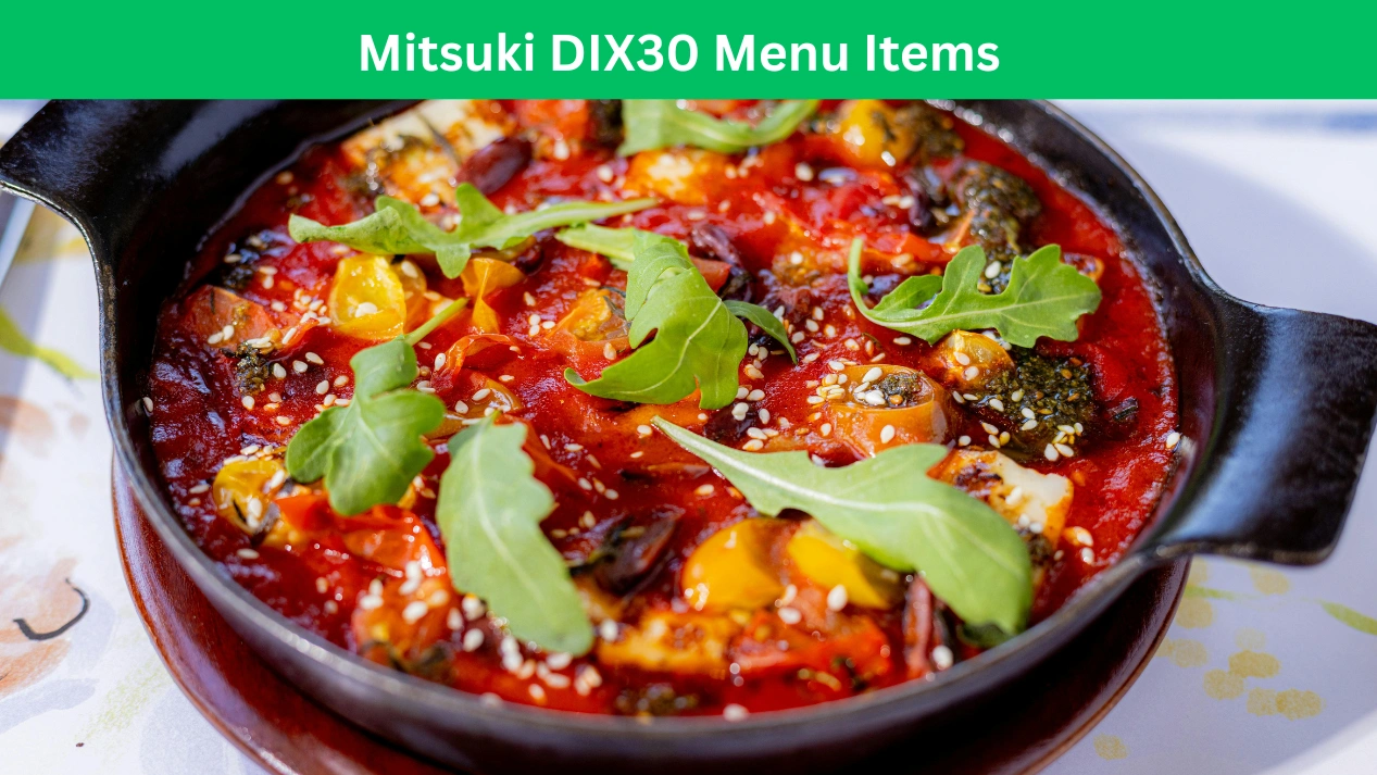 Mitsuki DIX30 Menu Items
