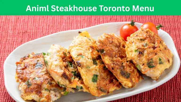 animl steakhouse toronto menu