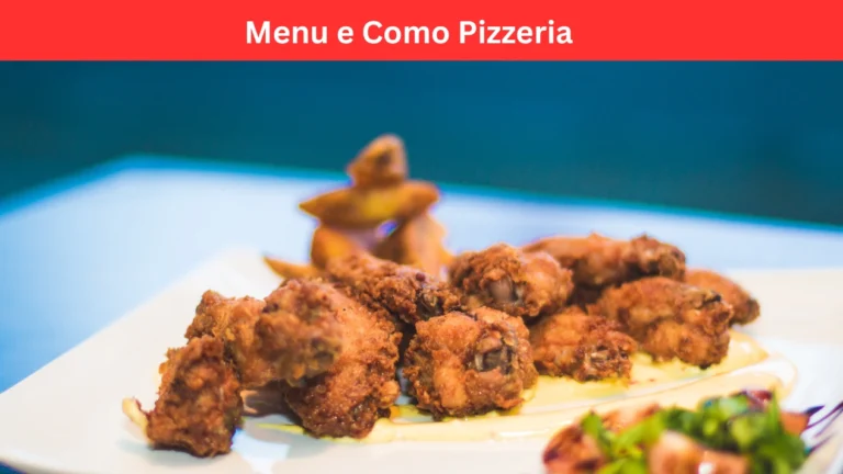 menu de como pizzeria