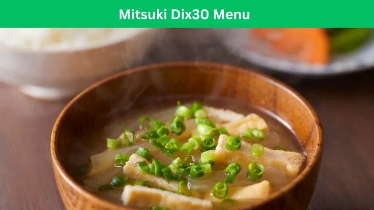 mitsuki dix30 menu
