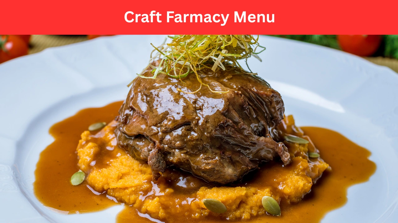 Craft Farmacy Menu
