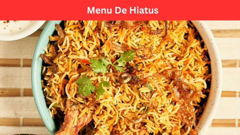 Menu De Hiatus