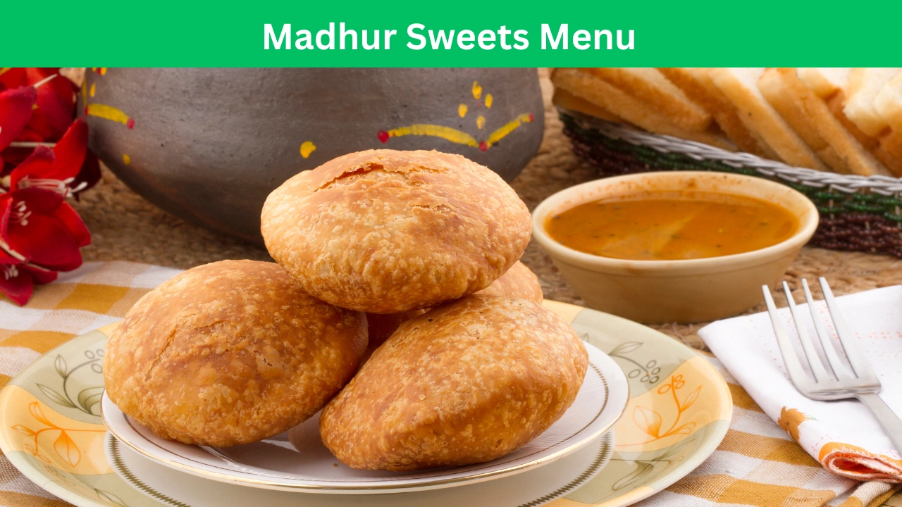 madhur sweets menu