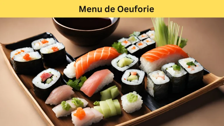 menu de oeuforie