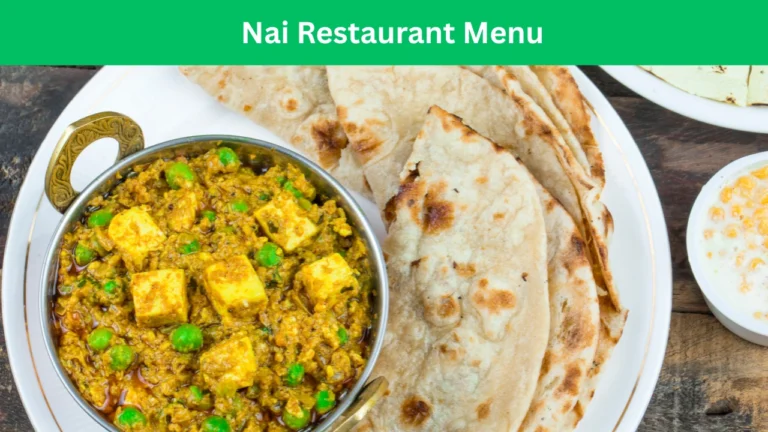 nai restaurant menu